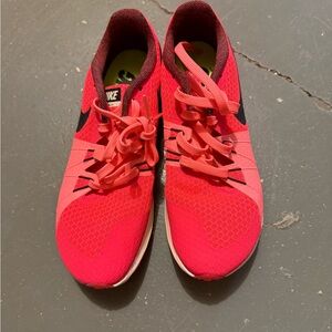 Nike Bright Red Running Shoes with Black Details